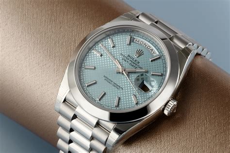 rolex day date blue dial steel|Rolex Day-Date 228206.